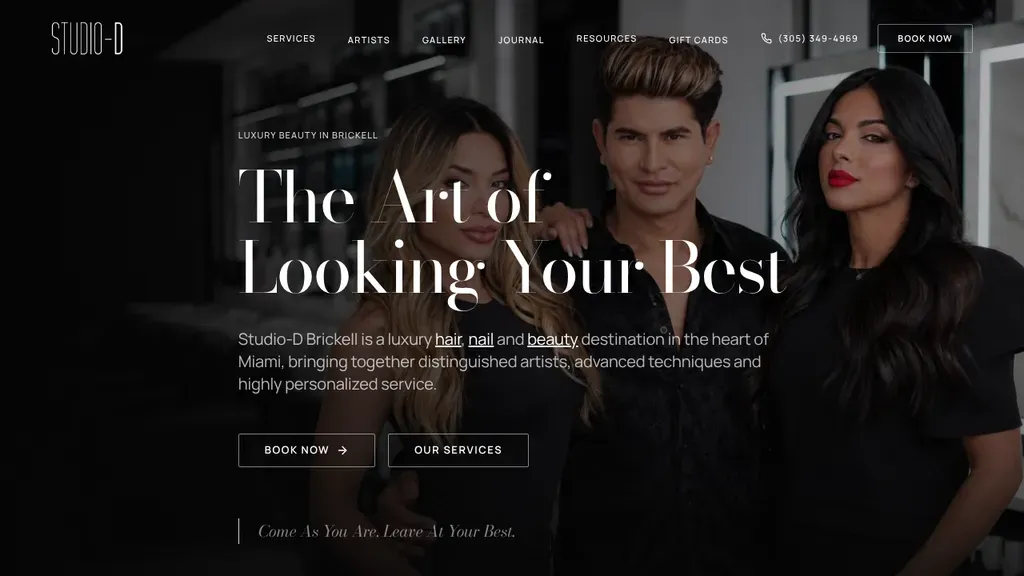 Studio-D Brickell website
