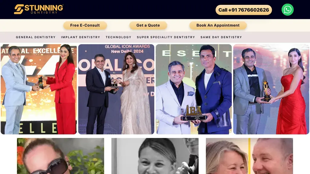 Stunning Dentistry sitio web