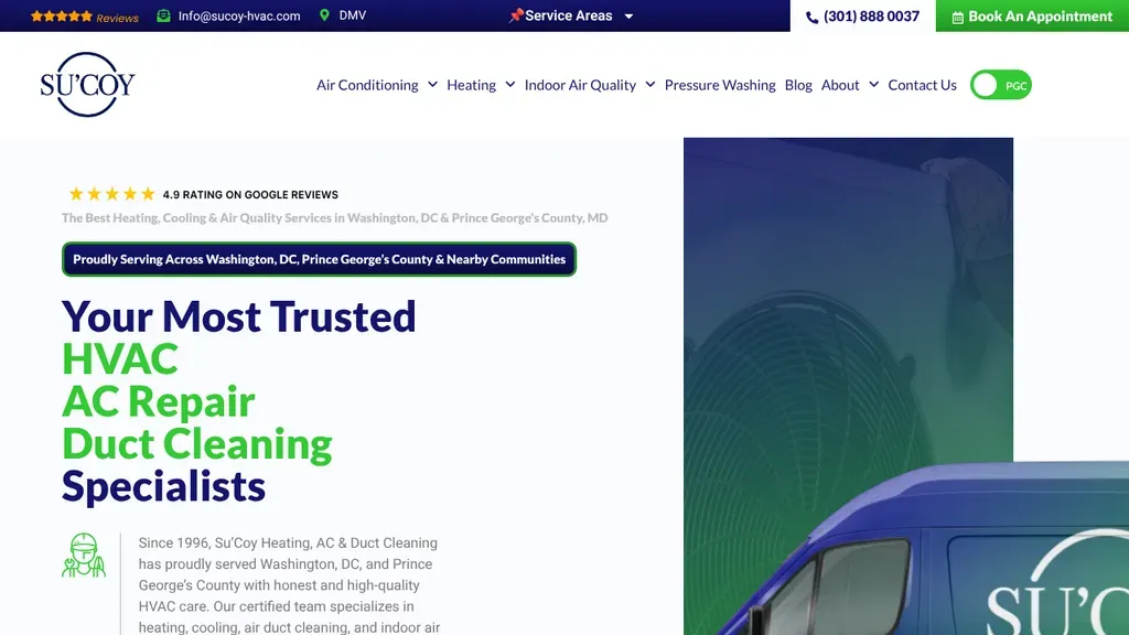 Su'Coy Heating, AC & Duct Cleaning sitio web