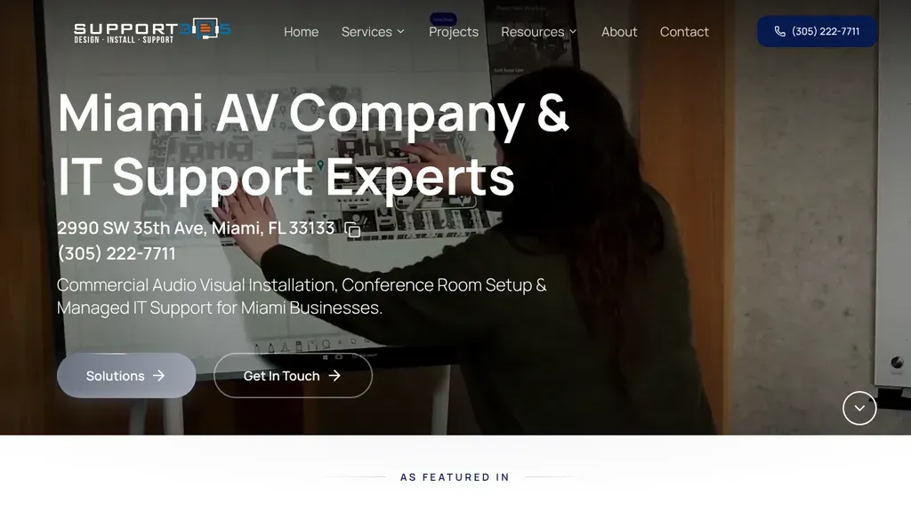 Support305 sitio web