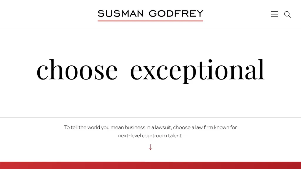 Susman Godfrey sitio web
