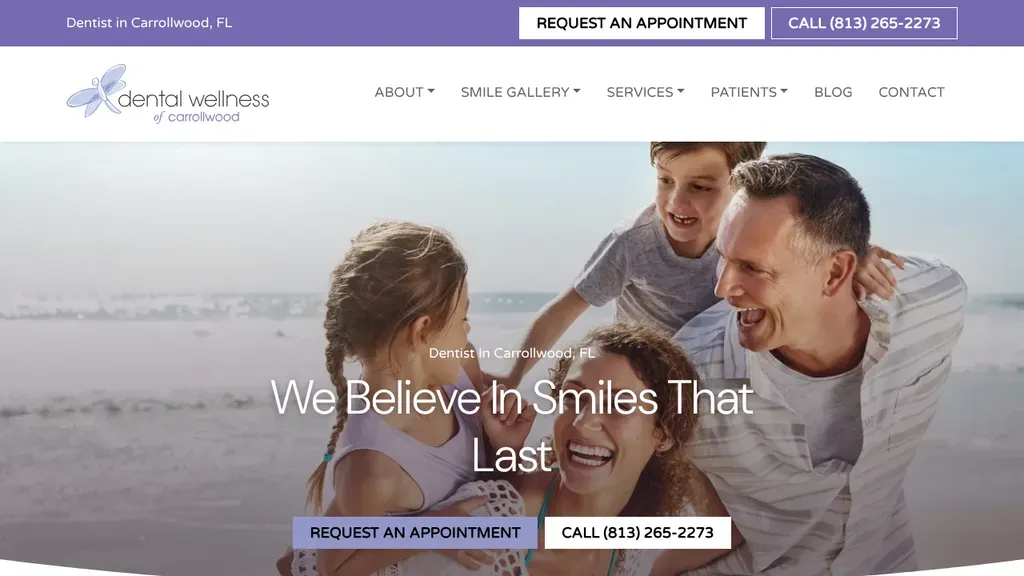 Tampa Dental Wellness of Carrollwood sitio web