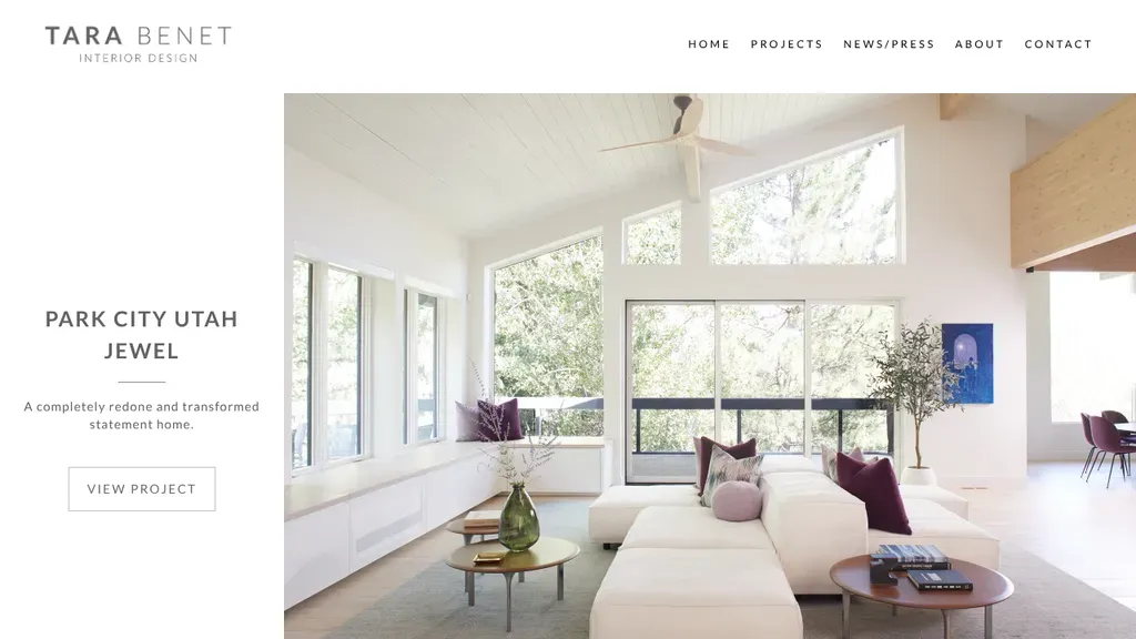 Tara Benet Interior Design sitio web
