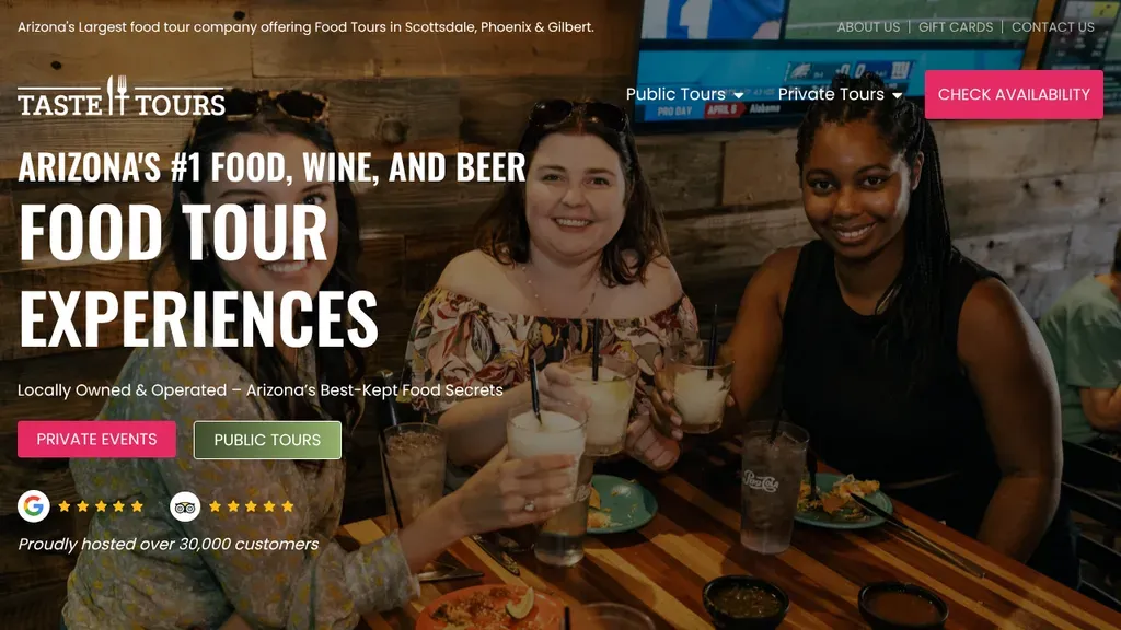 Taste It Tours Scottsdale Food Tours sitio web