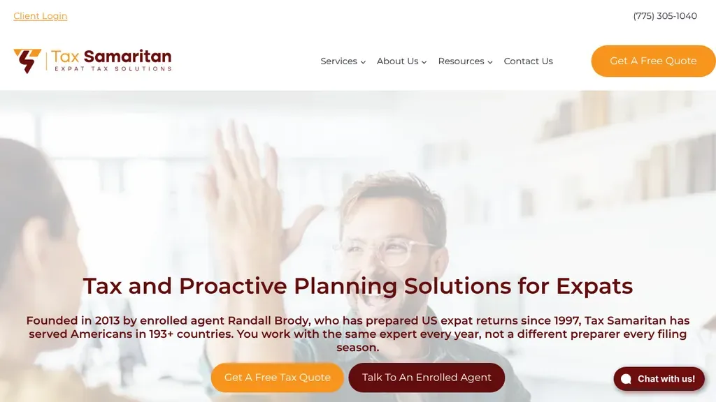 Tax Samaritan sitio web