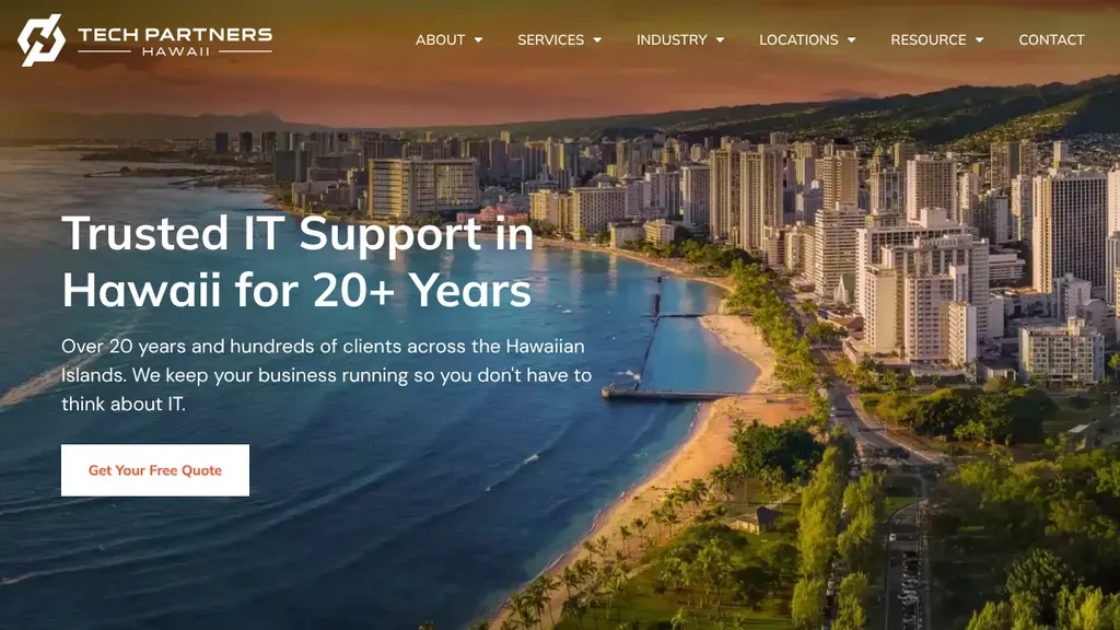 Tech Partners Hawaii sitio web