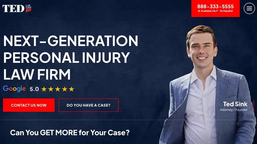 TED Law: Accident & Injury Firm sitio web