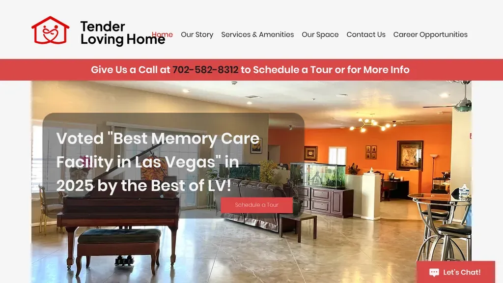 Tender Loving Memory Care & Assisted Living Home website