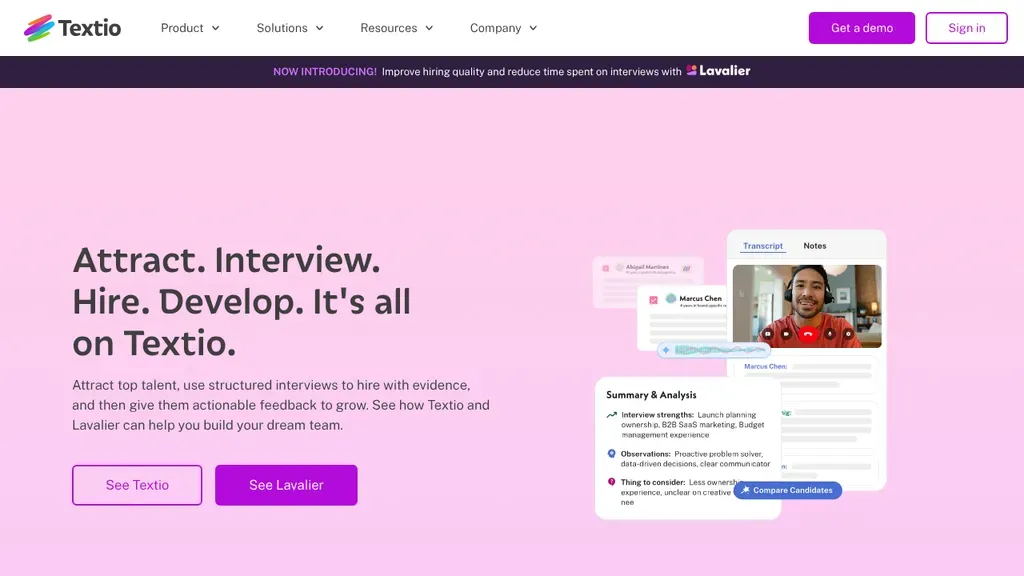 Textio sitio web