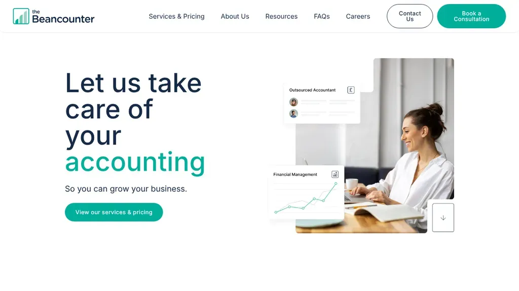 The Bean Counter sitio web