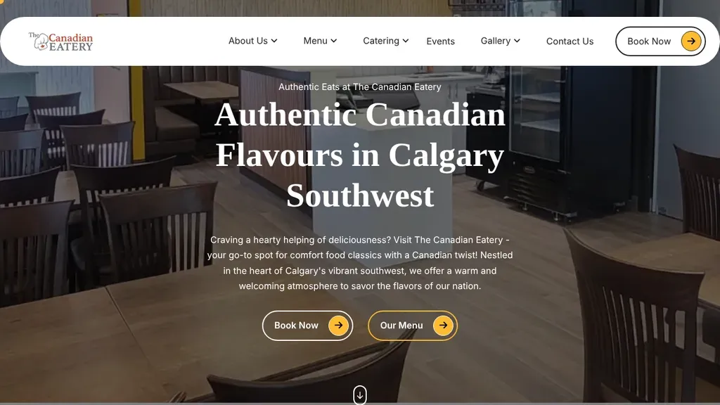 The Canadian Eatery sitio web