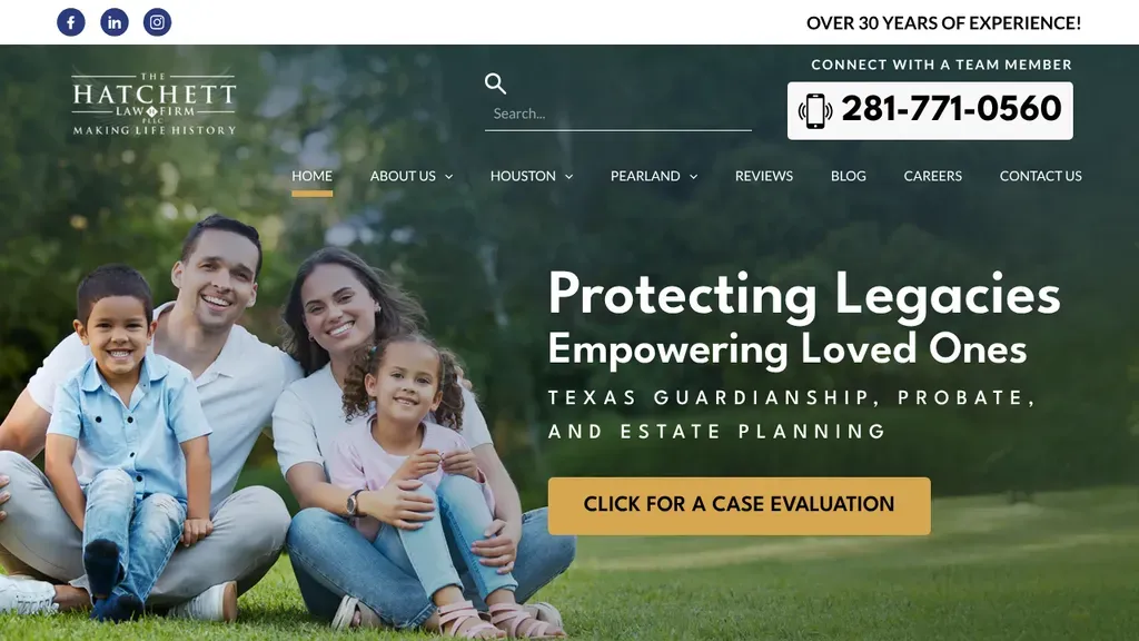 The Hatchett Law Firm sitio web
