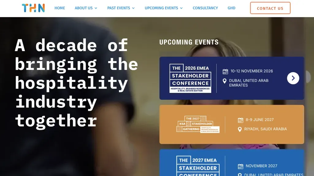 The Hospitality Network sitio web