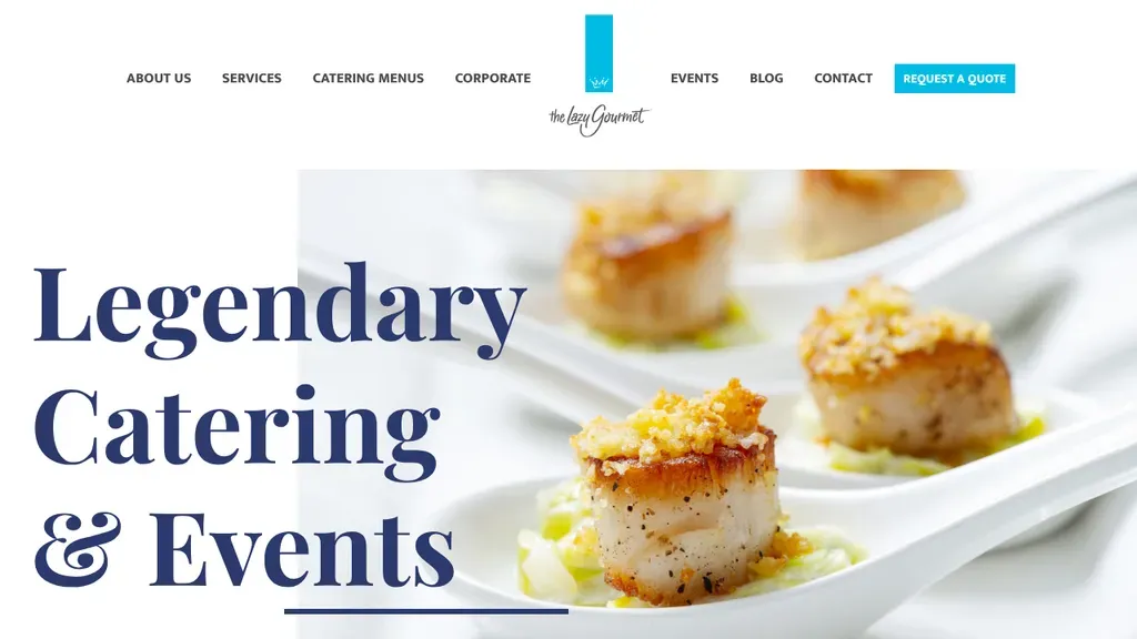 The Lazy Gourmet sitio web