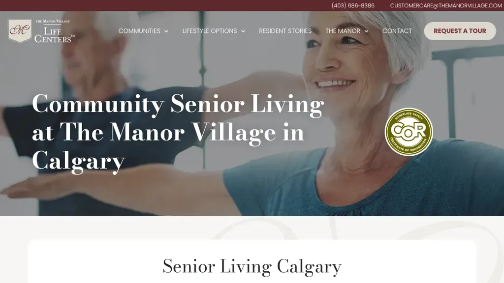 The Manor Village at Fish Creek Park website