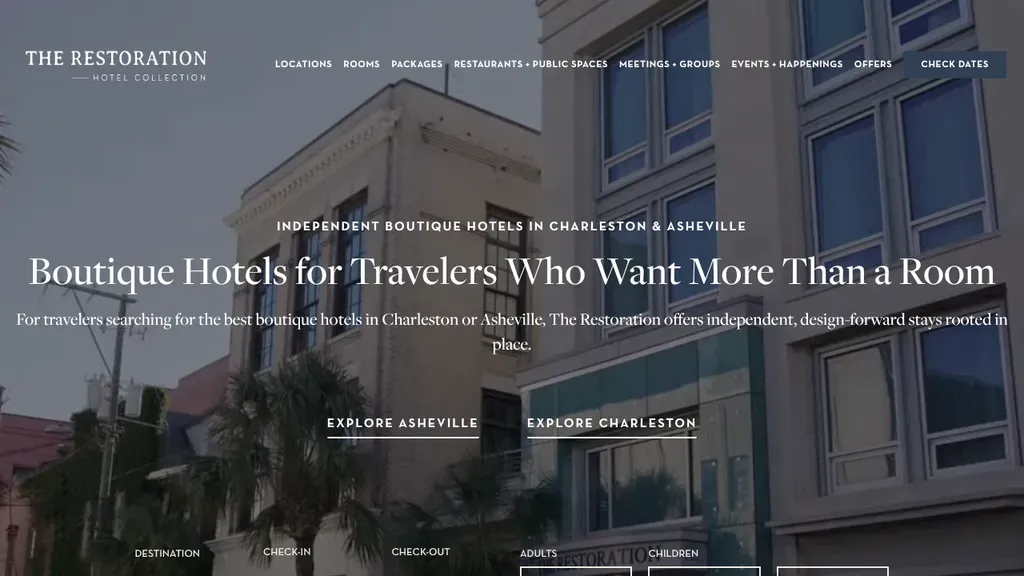 The Restoration Charleston sitio web