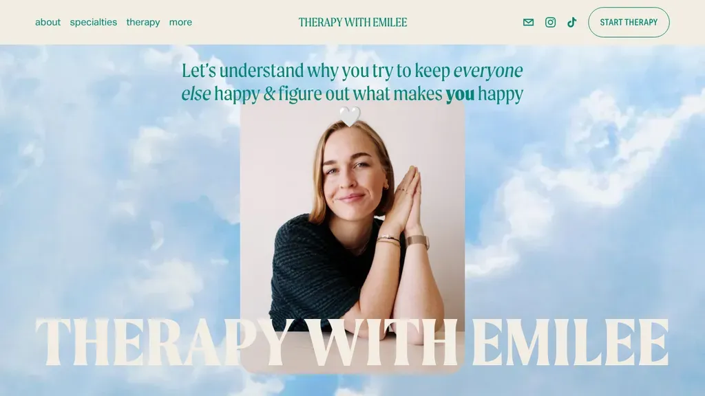 Therapy with Emilee sitio web
