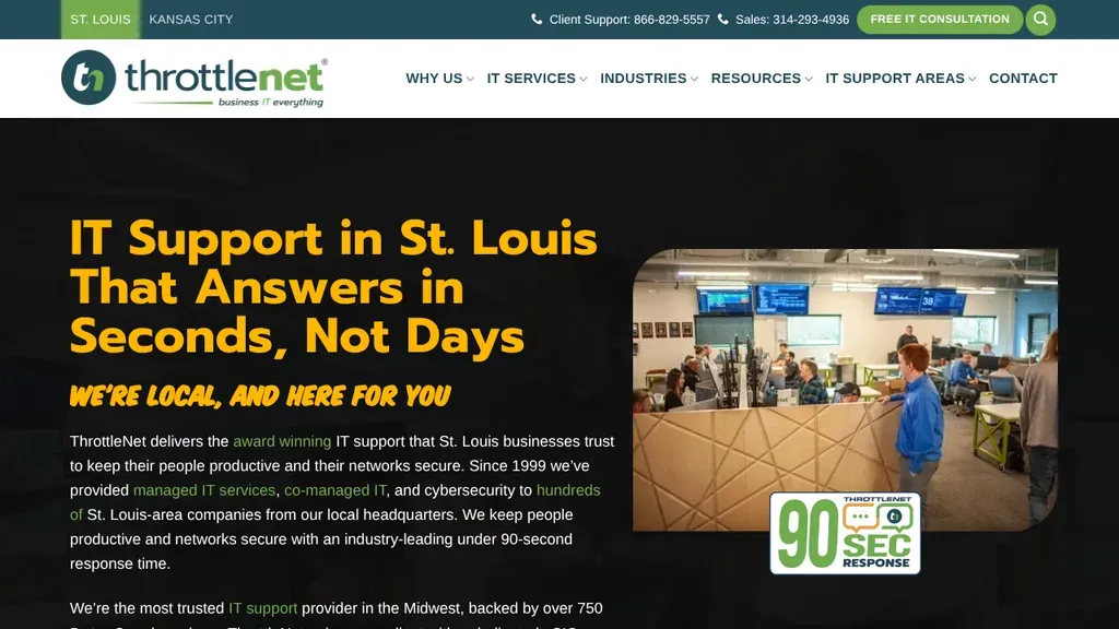 ThrottleNet sitio web