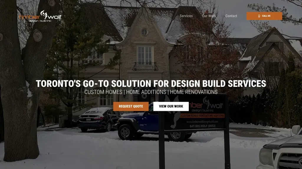 Timber Wolf Design Build sitio web
