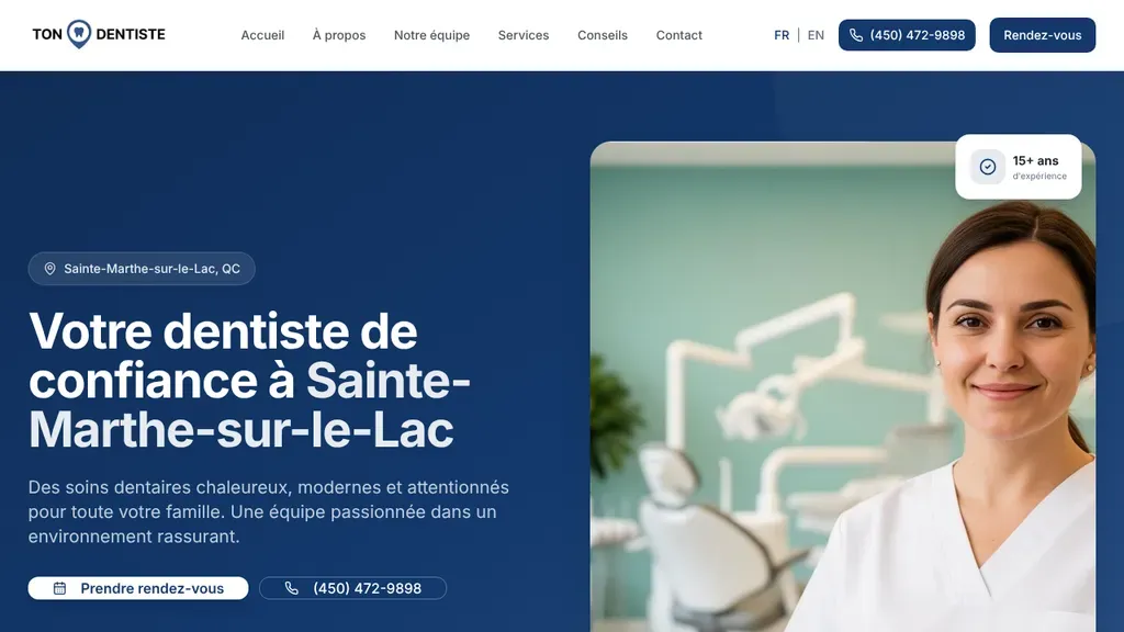 Ton Dentiste sitio web