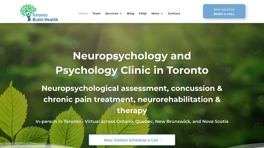 Toronto Brain Health sitio web