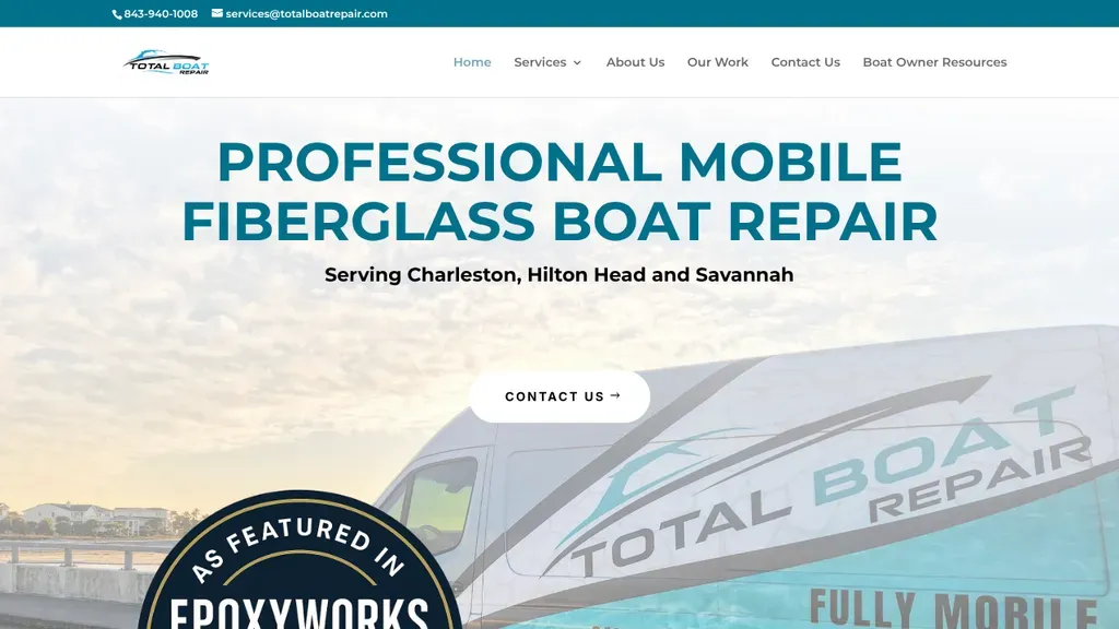 Total Boat Repair sitio web