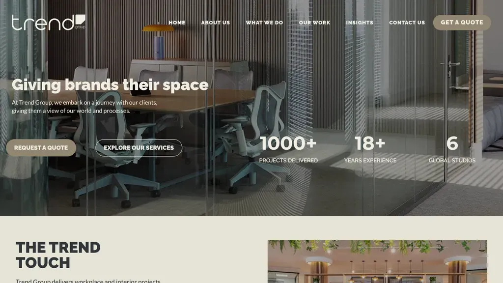 Trend Group sitio web