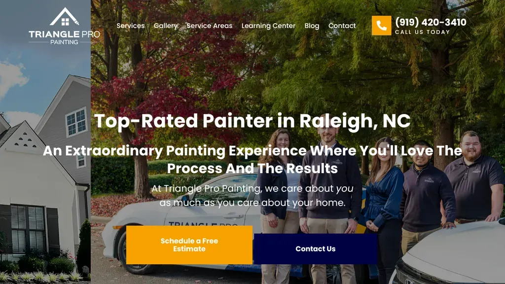 Triangle Pro Painting sitio web