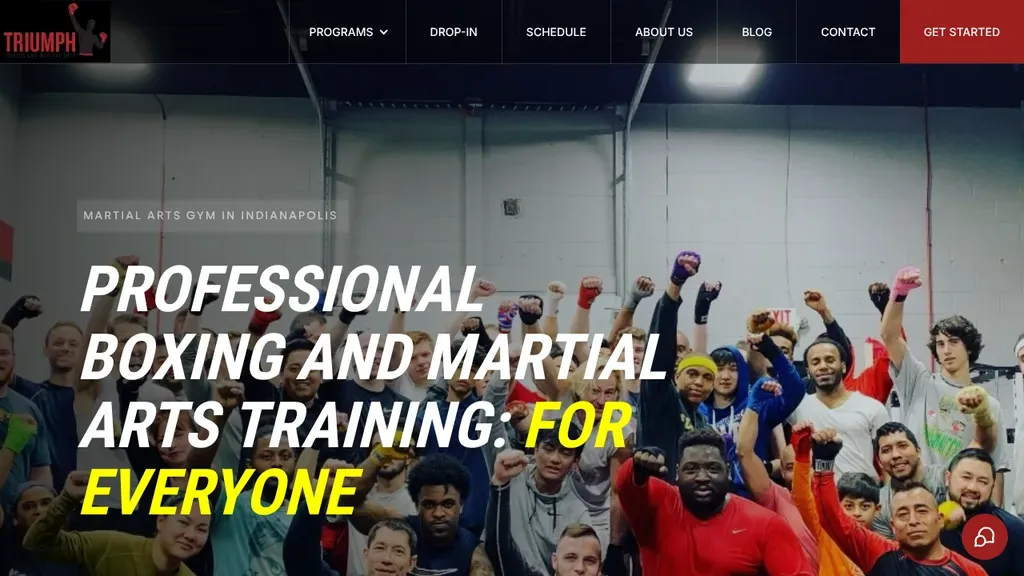 Triumph Boxing & Martial Arts sitio web