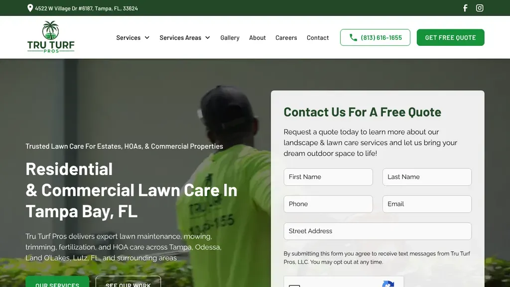 Tru Turf Pros sitio web