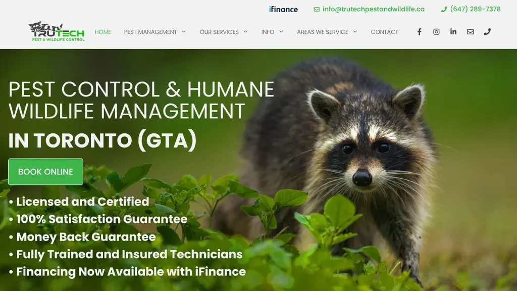 TruTech Pest & Wildlife Control sitio web