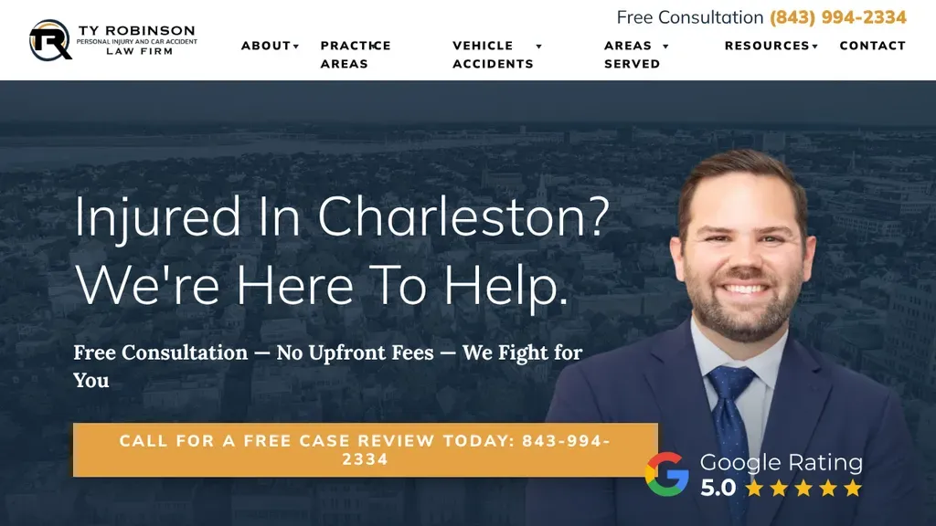Ty Robinson Personal Injury & Car Accident Law Firm sitio web