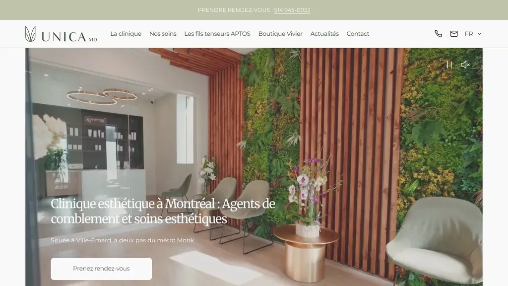 Unica MD sitio web