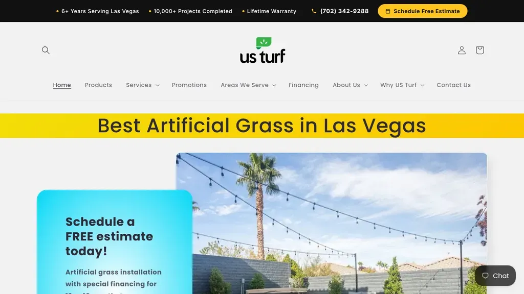 US Turf sitio web