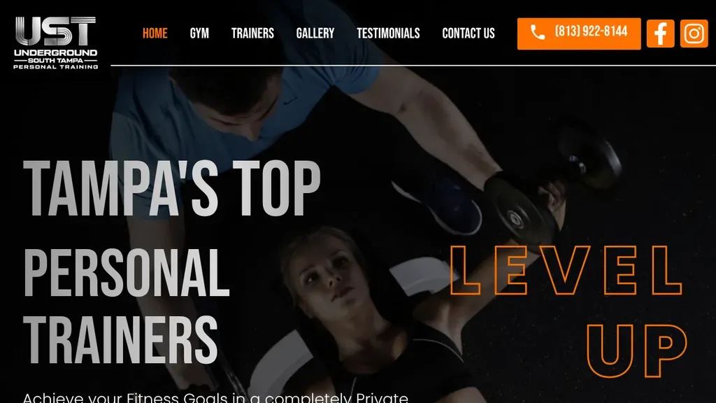 UST Personal Training sitio web