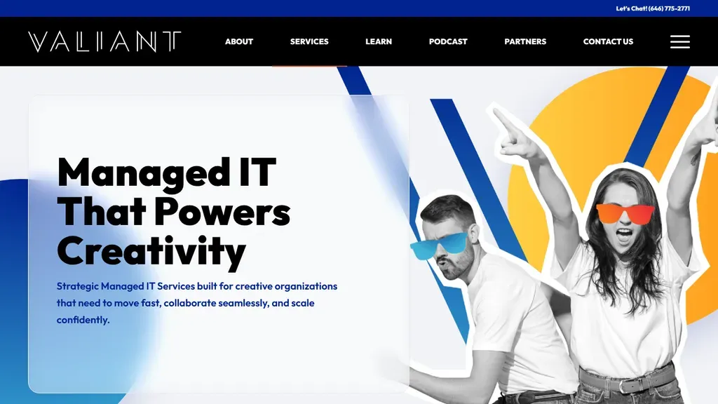 Valiant Technology sitio web