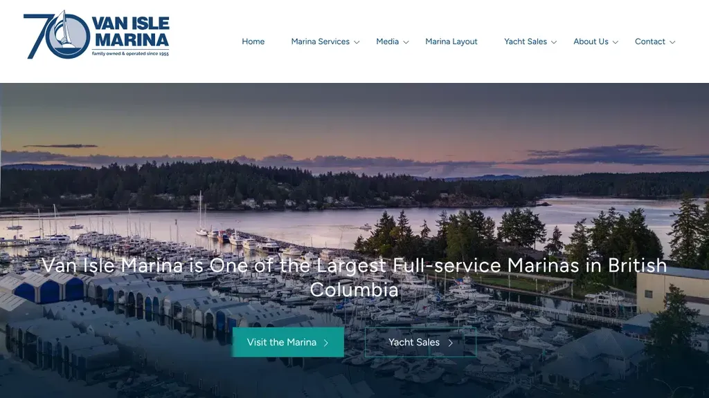 Van Isle Marina sitio web