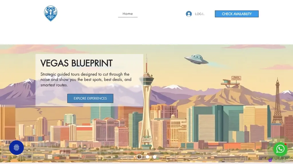 Vegas Blueprint sitio web