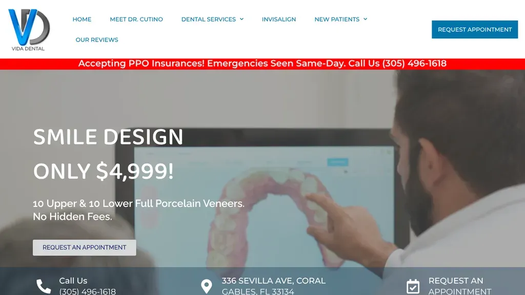 Vida Dental Coral Gables sitio web