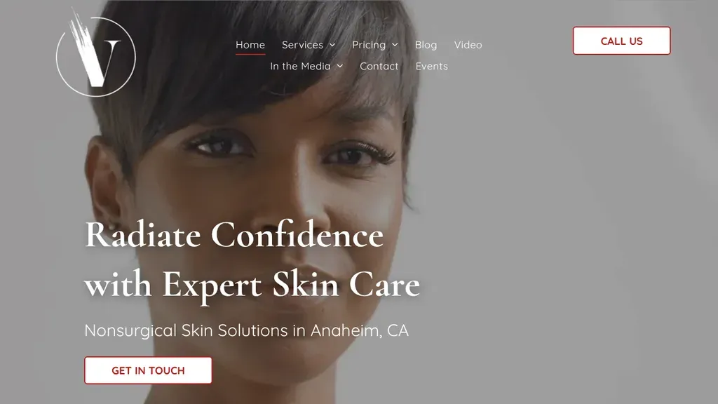 Visage Laser & Skin Care Center sitio web