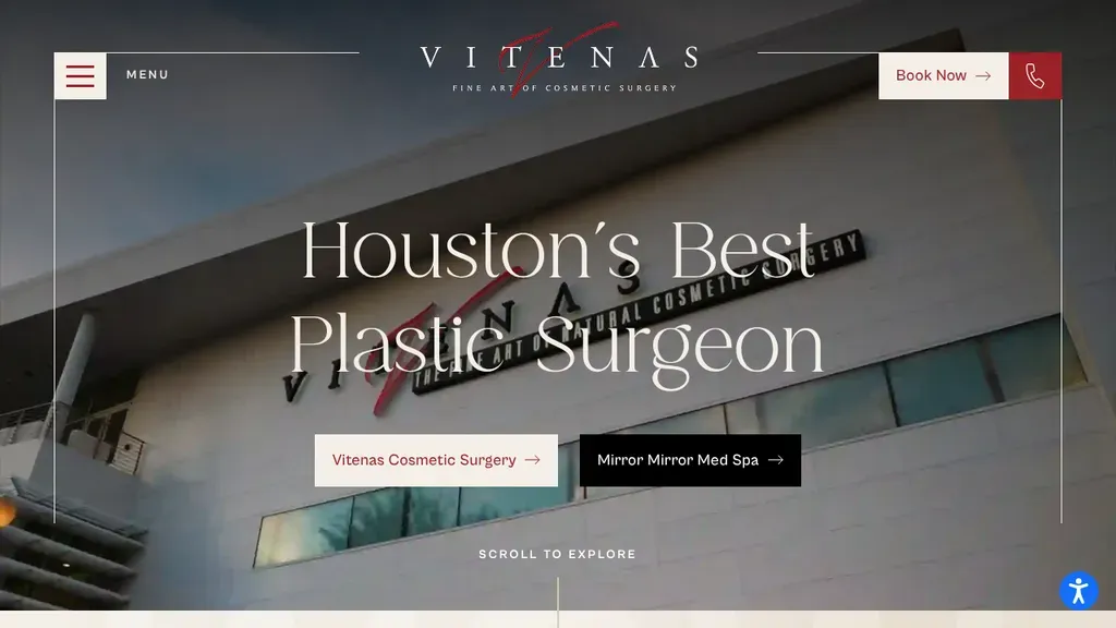 Vitenas Cosmetic Surgery sitio web
