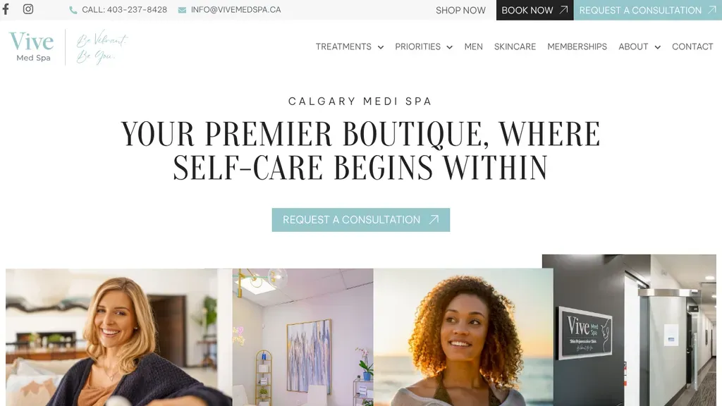 Vive Med Spa sitio web