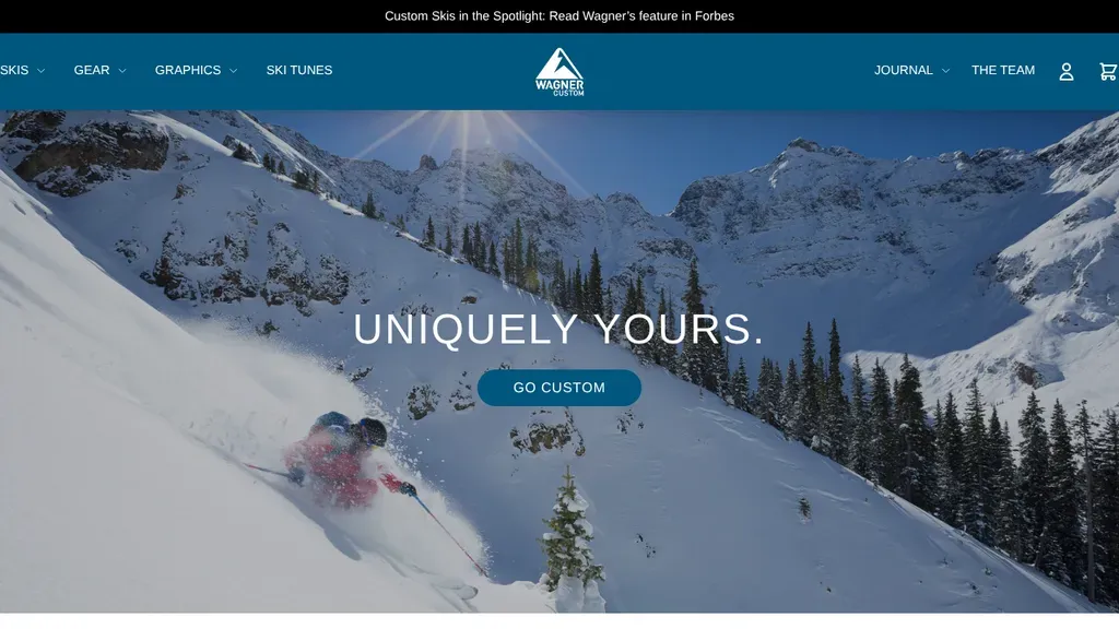 Wagner Custom Skis website