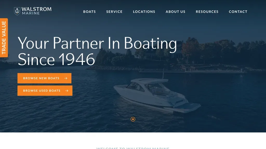 Walstrom Marine sitio web