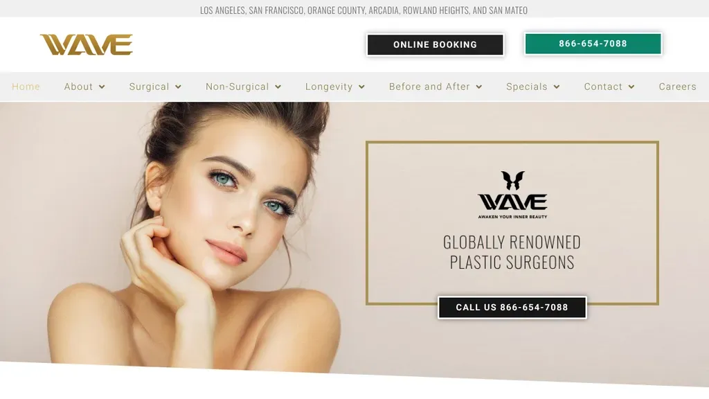 Wave Plastic Surgery & Aesthetic Laser Center San Francisco sitio web