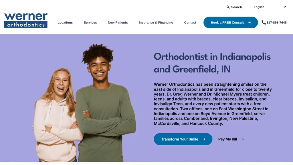 Werner Orthodontics sitio web