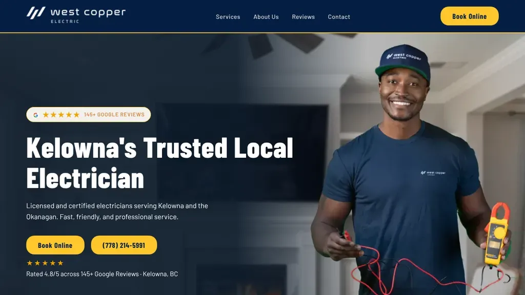 West Copper Electric sitio web