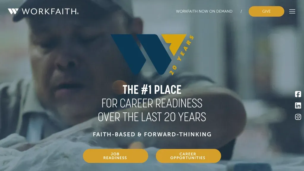 WorkFaith sitio web