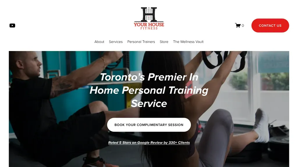 Your House Fitness sitio web