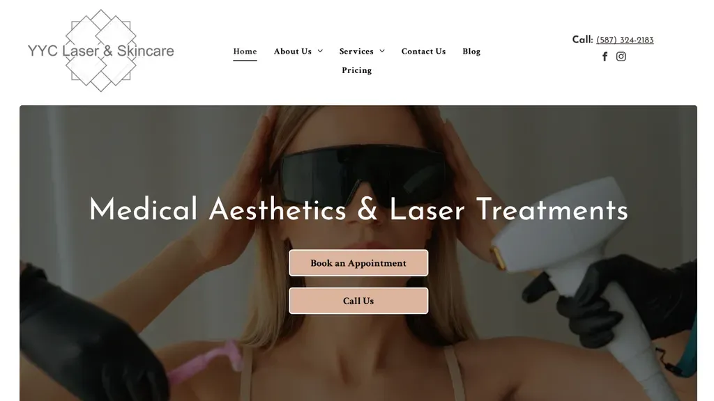 YYC Laser & Skincare sitio web